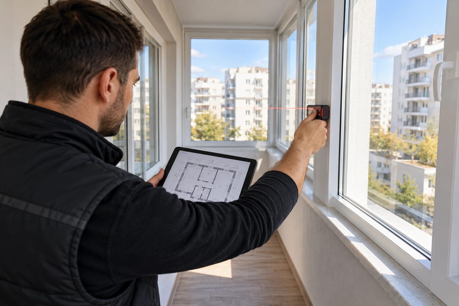 Masuratori cadastrale pentru balcon inchis